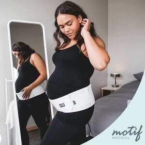 Motif Medical, Pregnancy Support Band, Abdomen White - Large NWT IN PKG